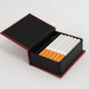 SMallBocks für 23 Zigaretten granatrot/schwarz, Feuerzeugfach, personalisierbar – Bild 5