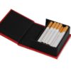 SMallBocks für 23 Zigaretten mohn/schwarz, Feuerzeugfach, personalisierbar – Bild 6