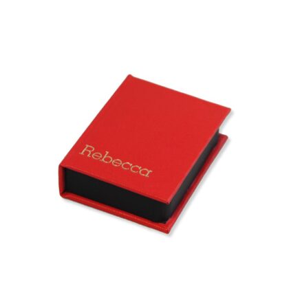 SMallBocks für 23 Zigaretten mohn/schwarz individuell und personalisierbar