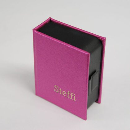 SMallBocks SMetallic Pink für 23 Zigaretten mit Feuerzeugfach, personalisierbar