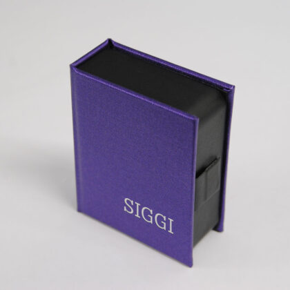 SMallBocks SMetallic Violett für 23 Zigaretten mit Feuerzeugfach, personalisierbar